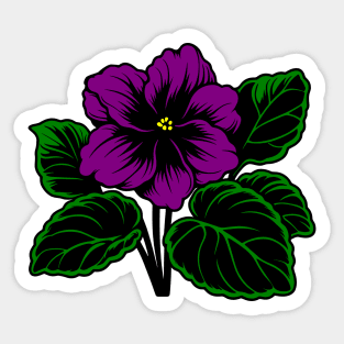 African Violet Sticker